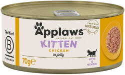 Applaws 6x70g Applaws Kitten csirke nedves kölyökmacskatáp aszpikban