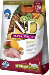 N&D Tropical 2x5kg N&D Tropical Selection Neutered csirke száraz macskatáp