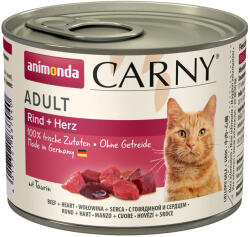 Animonda 12x200g animonda Carny Adult marha & szív nedves macskatáp