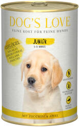 DOG’S LOVE 6x400g Dog's Love Junior szárnyas nedves kutyatáp