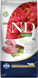 N&D Quinoa Cat 2x5kg Farmina N&D Adult Quinoa Weight Management bárány, quinoa, brokkoli & spárga száraz macskatáp