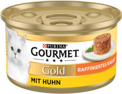 Gourmet 12x85g Gourmet Gold rafinált ragu nedves macskatáp- Csirke