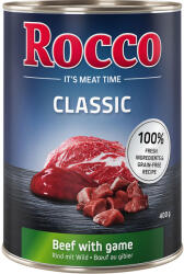 Rocco 24x400g Rocco Classic nedves kutyatáp- Marha & vad