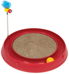 Catit Catit 3in1 macskajáték kaparóblokkal-kb. Ø 36 x M 25 cm (piros)