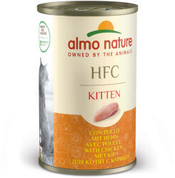 Almo Nature 6x140g Almo Nature HFC nedves macskatáp-Kitten csirke