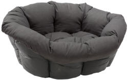 Ferplast Sofà ágybetét Ferplast Siesta Deluxe kutyakosárhoz, antracit, 4-es méret: H 64 x Sz 48 x M 25 cm