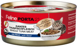 Porta 21 6x156g Feline Porta 21 tonhal & marha nedves macskatáp