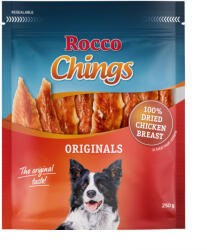  Rocco 4x250g Rocco Chings rágócsíkok szárított csirkemell kutyasnack