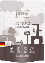 MjAMjAM 24x300g MjAMjAM Quetschie Ló & párolt sütőtök nedves macskatáp