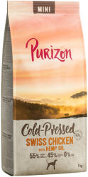 Purizon 4x1kg Purizon Coldpressed Mini svájci csirke & kenderolaj száraz kutyatáp