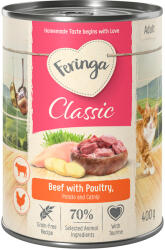 Feringa 6x400g Feringa Classic Meat Menü Marha & szárnyas nedves macskatáp