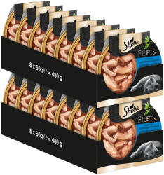 Sheba 32x60g Sheba finom filék csirke & tonhal étrend-kiegészítő eledel macskáknak