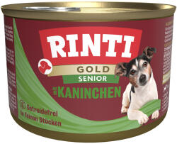RINTI 12x85g RINTI Gold Senior nedves kutyatáp - Nyúl
