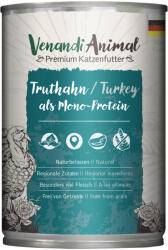  Venandi Animal 6x400g Venandi Animal Monoprotein Pulyka nedves macskaeledel