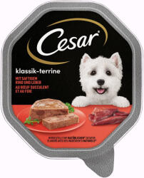 Cesar 14x150g Cesar Klasszikusok: marha & máj nedves kutyatáp