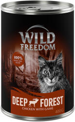 Wild Freedom 6x400g Wild Freedom Adult nedves macskatáp - Deep Forest - vad & csirke