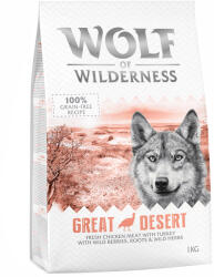 Wolf of Wilderness 5x1kg Wolf of Wilderness Adult "Great Desert" pulyka - gabonamentes száraz kutyatáp