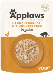 Applaws 32x70g Applaws aszpikban csirke & máj nedves macskatáp