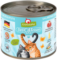 GranataPet 24x200g GranataPet DeliCatessen Lazac & pulyka nedves macskatáp