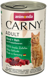 Animonda 12x400g animonda Carny Adult Marha, őz & áfonya nedves macskatáp
