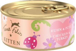 Terra Faelis 36x70g Terra Felis Kitten csirke & pulyka nedves macskatáp