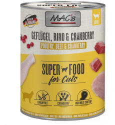 MAC's 6x800g MAC´s Cat Szárnyas, marha & áfonya nedves macskatáp