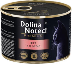 Dolina Noteci 12x185g, Dolina Noteci Premium, lazacfilé, nedves macskaeledel, macskaeledel