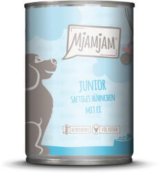 MjAMjAM 6x400g MjAMjAM Junior Csirke & tojás nedves kutyatáp