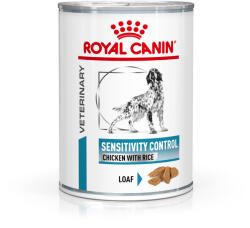 Royal Canin Veterinary Diet 12x410 g Royal Canin Veterinary Sensitivity Control Mousse nedves kutyatáp