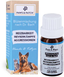 PAWS & PATCH 10g PAW2xS & PATCH ingerlékenység, területi harcok, agresszió globuli kutyáknak, macskáknak