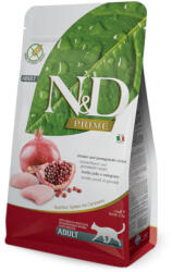 N&D Prime 2x5kg N&D gabonamentes Adult csirke & gránátalma száraz macskatáp