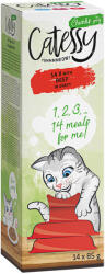Catessy 56x85g Catessy marha falatkák szószban, tálcás nedves macskatáp