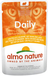 Almo Nature Daily 6x70g Almo Nature Daily Menu nedves macskatáp-Csirke & lazac