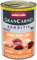 Animonda GranCarno 6x400g animonda GranCarno Adult Single Protein Sensitive Csirke & rizs nedves kutyatáp