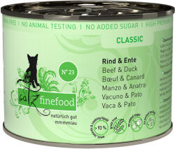 Catz Finefood 12x200g catz finefood konzerv nedves macskatáp-Marha & kacsa