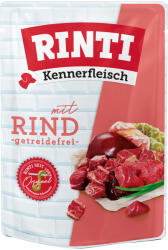 RINTI 10x400g RINTI Kennerfleisch tasakos marha nedves kutyaeledel