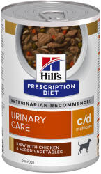 Hill's Prescription Diet 12x354g Hill's Prescription Diet c/d Multicare Urinary Care csirke nedves kutyatáp