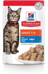 Hill's Science Plan 24x85g Hill's Science Plan Adult nedves macskatáp- Óceáni hal