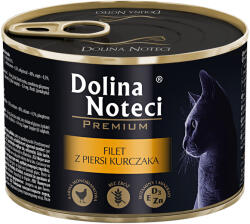 Dolina Noteci 12x185g, Dolina Noteci Premium, csirkemell filé, nedves macskatáp