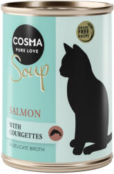Cosma 6x100g Cosma Soup Lazac & cukkini nedves macskatáp