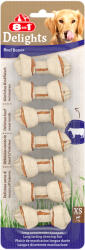 8in1 21db , 252g 8in1 Delights rágócsont marha XS, 3x84g