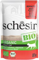 Schesir 16x85g Schesir Bio marha nedves macskaeledel