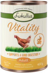 Lukullus 6x400g Lukullus Vitality emésztés: csirke (gabonamentes) nedves kutyatáp