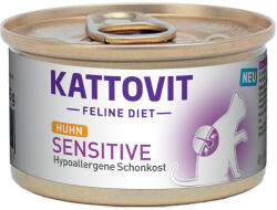 KATTOVIT 12x85g Kattovit Sensitive csirke konzerv nedves macskatáp