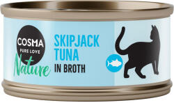 Cosma 6x70g Cosma Nature nedves macskatáp - Skipjack tonhal