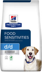 Hill's Prescription Diet 2x4kg Hill's Prescription Diet d/d Food Sensitivities kacsa & rizs száraz kutyatáp