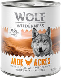 Wolf of Wilderness 6x800g Wolf of Wilderness Adult - Single protein nedves kutyatáp-Wide Acres csirke