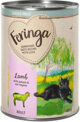Feringa 12x410g Feringa Single Meat Menü Bárány, burgonya & macskagamandor nedves macskatáp