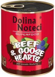 Dolina Noteci 6x800g, Dolina Noteci Superfood, marha- és libaszív, nedves kutyaeledel - zooplus - 11 690 Ft
