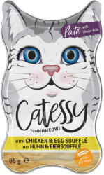 Catessy 72x85g Catessy tálcás nedves macskatáp- Soufflé csirke tojásszufléban